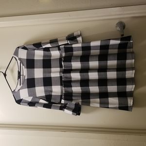 For @girlie1997 - Flounce Sleeve Buffalo Plaid Dress